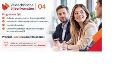 Voortgang Belastingplan 2027: nog veel in beweging